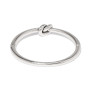 Brighton Interlok Single Knot Hinged Bangle in Silver