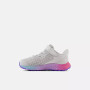 New Balance Toddler Fresh Foam Arishi v4 Bungee Lace with Top Strap in Grey and Pink