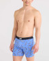 SAXX Men's Ultra Boxer Brief Fly in Disc Dogs-Sail Blue