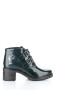 Bos. & Co. Women's Issey Velcro Boot in Dark Green Patent