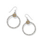 Brighton Mosaic Two Tone French Wire Hoop Earrings