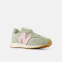 New Balance Kids 327 in Pink and Green