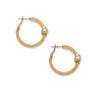 Brighton Mystery Of Love Heart Crystal Hoop Earrings in Gold
