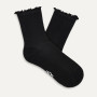 UGG Women's Karsyn Lettuce Edge Socks in Black