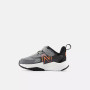 New Balance Boy's Rave Run v2 Bungee Lace with Top Strap in Grey and Black