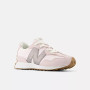 New Balance Kid's 327 Lace Up in Pink and Grey