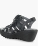 Fly London Women's Litu Strappy Platform Wedge Sandal in Black