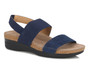 Drew Shoe Women's Maeve Sandal in Navy Combo