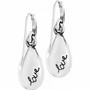 Brighton Trust Your Journey French Wire Earrings in Silver-Aqua