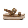 Aetrex Vania  Arch Support Platform Sandal in Vania Leopard