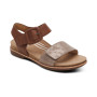 Aetrex Claire Quarter Strap Sandal in Taupe Multi