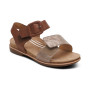 Aetrex Claire Quarter Strap Sandal in Taupe Multi