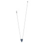 Brighton Love Messages Love Knows Necklace in Silver-Blue