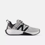 New Balance Children's FuelCell Play Bungee Lace with Top Strap in Grey and Black