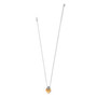 Brighton Intelrok Love Knot Heart Necklace in Silver-Gold