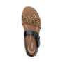 Aetrex Women's Claire Quarter Strap Sandal in Leopard
