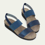 Naot In Polar Sea Leather/Navy Elastic