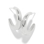 Brighton Cascade Rio Hoop Earrings in Silver