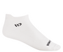 Wide Open Men's Solid Ankle Lightweight No Cushion Socks in White