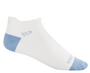 Wide Open Women's Solid  Lightweight Ankle Socks in White