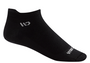 Wide Open Men's Solid Ankle Lightweight No Cushion Socks in Black