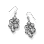 Brighton Halo Nova Cluster French Wire Earrings in Silver-Multi