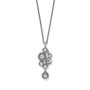 Brigton Halo Nova Cluster Necklace In Silver-Multi