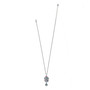 Brigton Halo Nova Cluster Necklace In Silver-Multi