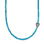 Brighton Love Message Be Bold Teal Necklace in Silver-Teal