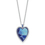 Brighton Colormix Heart Blues Convertible Necklace in Silver-Blues