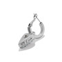 Brighton Love Messages B Love Blue Reversible Hoop Earrings in Silver/Blue