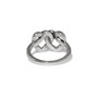 Brighton Interlok Linked Hearts Ring in Silver