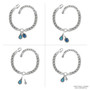 Brighton Twinkle Luxe Charm Link Bracelet in Silver/Blue