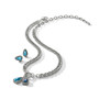 Brighton Twinkle Luxe Teardrop Post Earrings Silver/Blue