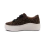 Aetrex Women's Aubrey Arch Support Platform Sneaker in Leopard