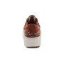 Aetrex Women's Aubrey Arch Support Platform Sneaker in Russet Knit