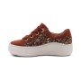 Aetrex Women's Aubrey Arch Support Platform Sneaker in Russet Knit