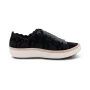 Aetrex Women's Charlotte Lace-up Sneaker in Black Velvet