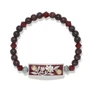 Brighton Everbloom Flora Stretch Bracelet in Silver-Red