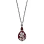 Brighton Everbloom Flora Short Necklace Silver-Red