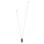 Brighton Trust Your Journey Navette Necklace in Silver-Blues