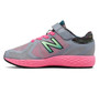 New Balance Children's Hook and Loop 720v4 in Grey/Pink