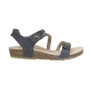 Aetrex Women's Jillian Braided Quarter Strap Sandal in Navy