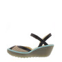 Fly London Women's Yumo in Cupido Concrete/Black/Pale Blue