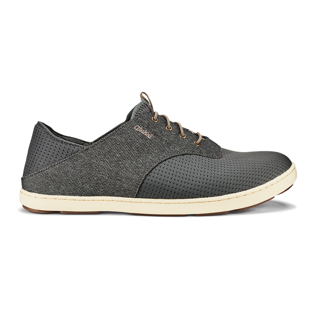 Olukai Nohea Moku No Tie Laces Shoes Mens Size 9.5 Black Gray SlipOns Nohea Moku Men main image 3