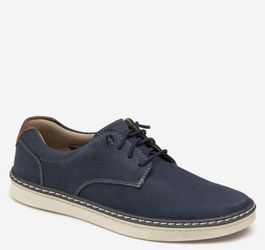 Johnston & Murphy Little Boy's McGuffey Plain Toe in Navy - Daniels Shoes