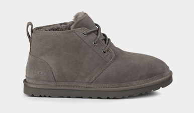 UGG Men\'s Dark Gray Wool Chukka Boots with Tan Sole UGG Pure Men 15 Suede Chestnut Chukka Boot Wool Lined 5 Eye  main image 4