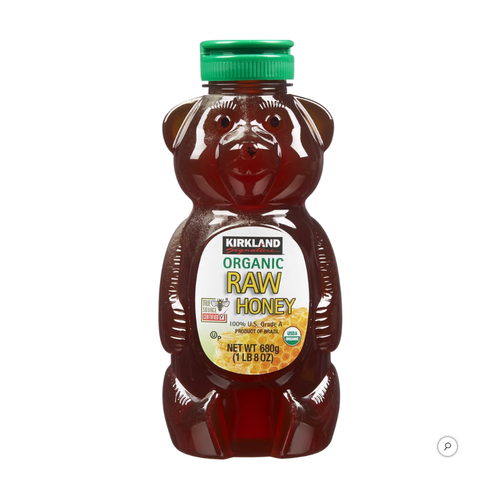 Kirkland Signature Organic Raw Honey Bear, 24 oz, 3 ct