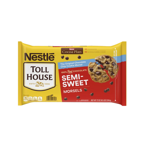 Nestlé Toll House Semi-Sweet Chocolate Chip Morsels, 4 lb 8 oz