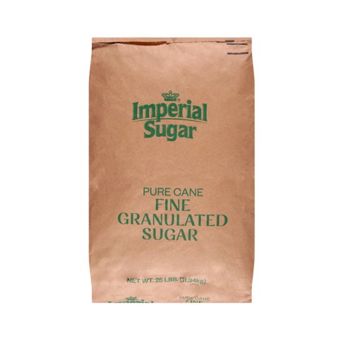Imperial Sugar Pure Cane Sugar, Extra Fine Granulated, 25 lbs
